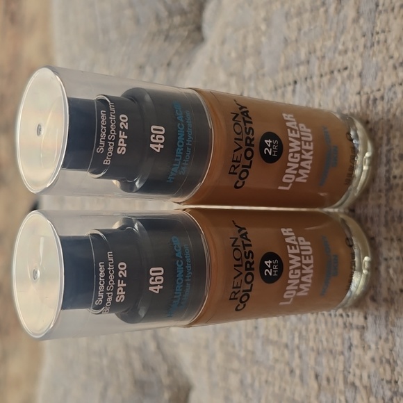 REVLON BRAND COLORSTAY LONGWEAR MAKEUP FOUNDATION #460 MACADAMIA BUNDLE of 2 - Picture 2 of 6